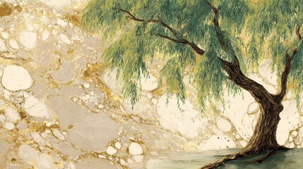 Serenity of a Willow Tree