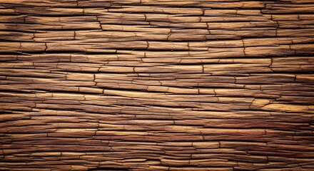 Weathered wood grain texture with detailed organic cracks and aged surface for rustic and natural design projects