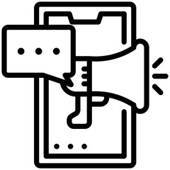 Online marketing icon for digital nomad, website, application, printing, document, poster design, etc