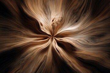 Abstract Brown Swirl Pattern