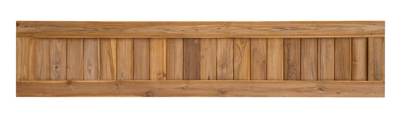 Wood plank isolated on transparent background, PNG Format