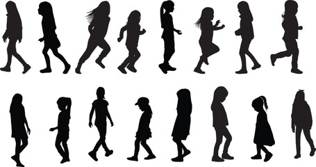 vector silhouettes of people