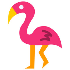 flamingo flat icon