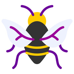 bee flat icon