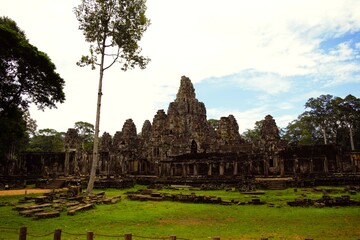 Bayon temple of angkor thom in Cambodia