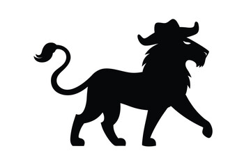 lion silhouette vector