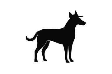 silhouette of a dog