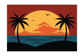 palm trees on the beach