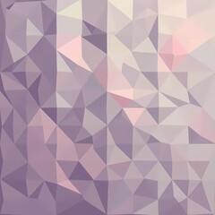 A seamless low-poly abstract background with a soft blend of purple and pink hues, creating a gentle and modern textured visual.