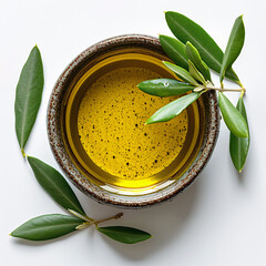 Olive Oil with Floating Herbs