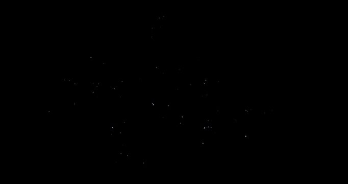 cold dagger hit effect on black background