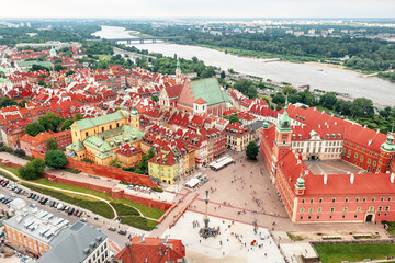 Old city in Warsaw, travel destinations European concept
