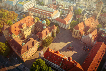 Stiftskirche church in Stuttgart, Germany, travel destination