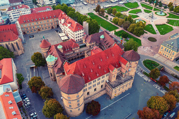 Old castle in Stuttgart, Germany, travel destination