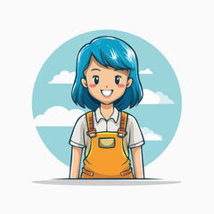 Vector logo design templates, graphic elements, different emotions stickers for advertising, branding, posters and banners, funny cartoon illustrations with smiling character and ...