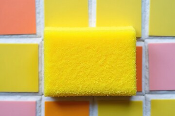 colorful sponges for cleaning