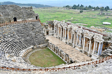 Hierapolis Ancient City, Hierapolis Ancient Theatre, Pamukkale, Denizli