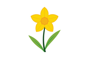 Fototapeta premium yellow flower isolated on white background