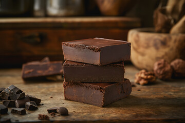 A batch of homemade brownies classic fudgy rich chocolate textures