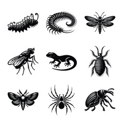Insect bundle silhouette