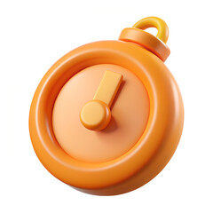 baby rattle isolated on white 3d