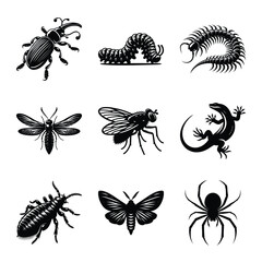 Insect bundle silhouette