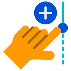 Obraz premium zoom in flat icon