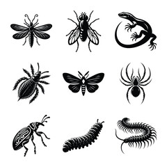 Insect bundle silhouette