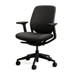 Modern design chair, Minimal design black office chair for modern workspace offering ergonomic support sleek professional aesthetic enhancing productivity comfort for long work session