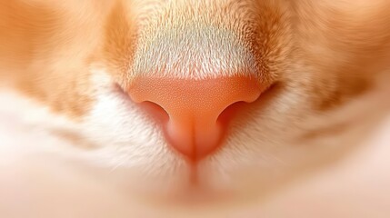 Naklejka premium Close up of cat nose and whiskers