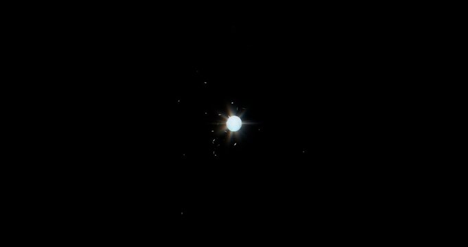 ice ball energy effect on black background