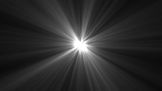 Blue sun Rays Zoom out Motion Effect. Lens flare explosion animation.
