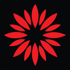  Abstract Flower Decoration Mandala Vector Logo Template