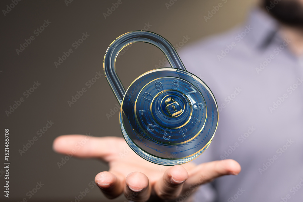 Poster Secure your sensitive information with robust encryption.  Safeguard your data today!