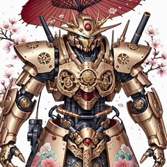 傘をさすロボット