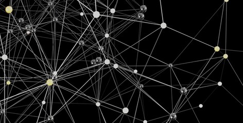 Obraz premium Stock photo of a complex network, ideal for technology, connection, and global communication concepts.