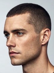 Stylish Men's Hairstyle Portrait