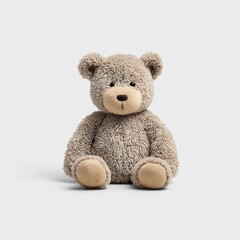 Fototapeta premium Plush teddy bear isolated on clean white background