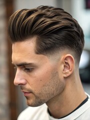 Stylish Men's Hairstyle Portrait