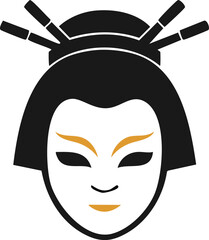 black and white mask