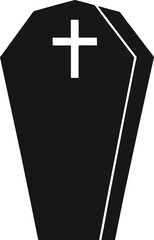 Obraz premium black cross on black background