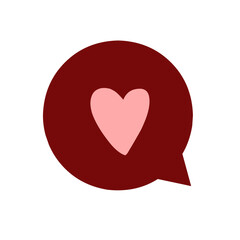 Heart Speech Bubble