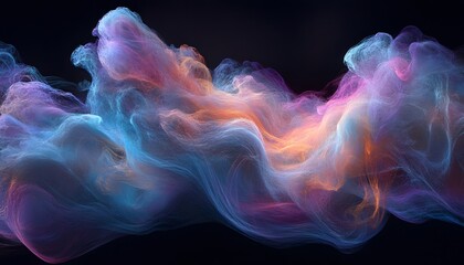 Obraz premium Abstract swirling shapes of vibrant colors.