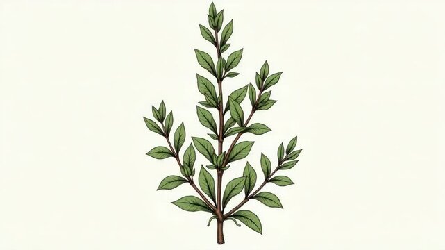 
Botanical animation of thyme with gentle leaf movement and zoom. Perfect for topics related to herbs, health, cooking, and pharmacy.