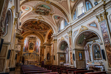 Obraz premium Sant’Elena Sannita, Molise, Italy. Church of St. Michael the Archangel