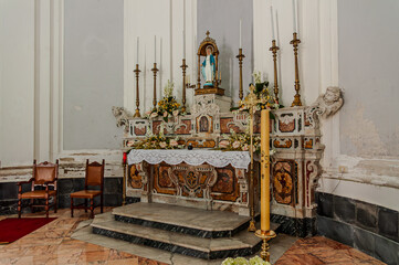Teano, Campania, Italy. Church of Sant’Agostino. LR25