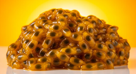 Exotic Passion Fruit Seeds Offering a Tropical Culinary Experience