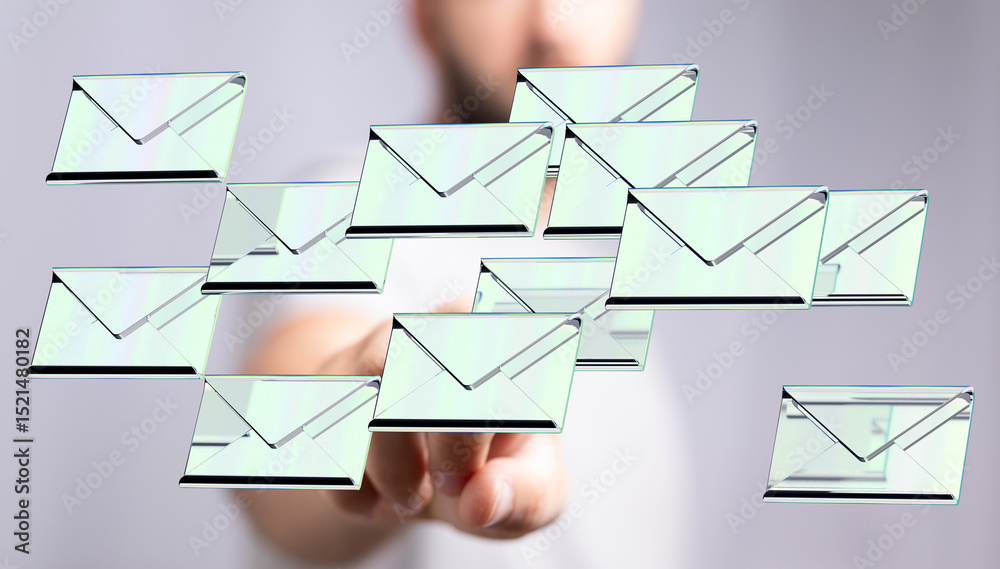Leinwandbilder Efficient email management.  Stay organized with inbox solutions. Boost productivity.