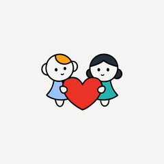 couple with heart