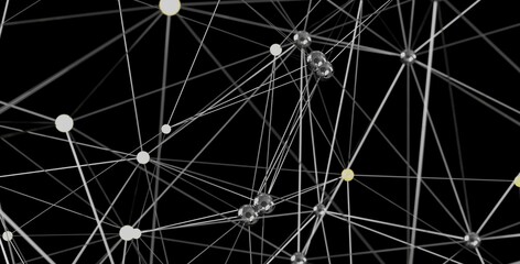 Stock photo of a complex network structure. Ideal for technology, connection, and communication...